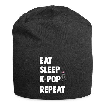 K-Pop - Bonnet en jersey - charbon - Devant