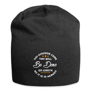 Jesus Jesus Jesus Christlich Christlich Christlich - Jersey-Beanie - Schwarz - Vorne
