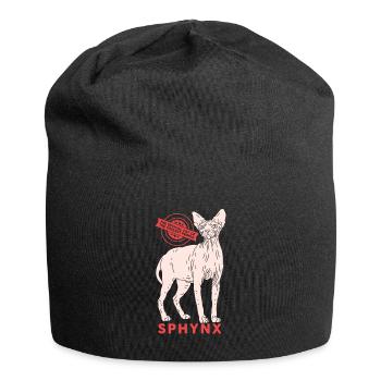 Sphynx chat sphinx cadeau de chat - Bonnet en jersey - noir - Devant