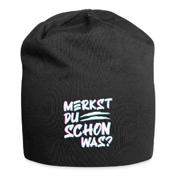 Merkst du schon was? LSD MDMA Kokain Party Drogen - Jersey-Beanie - Schwarz - Vorne