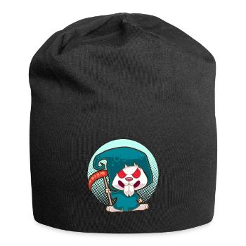 Evil Rabbit Evil Hasi Funny Rabbit Gift - Jersey Beanie - black - Front