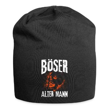 Böser Alter Mann Männer - Jersey-Beanie - Schwarz - Vorne