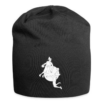 Basketball féminin Minimalisme cadeau basketball - Bonnet en jersey - noir - Devant