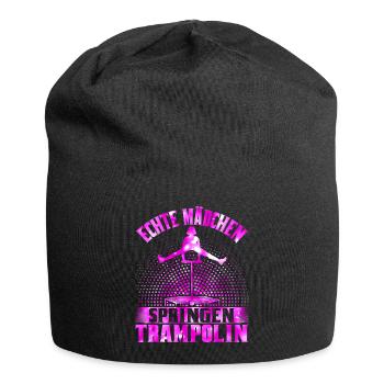 Jumping Fitness Trampolin - Jersey-Beanie - Schwarz - Vorne