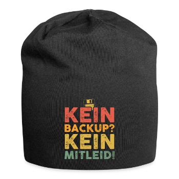 Kein Backup Kein Mitleid Programmierer - Jersey-Beanie - Schwarz - Vorne