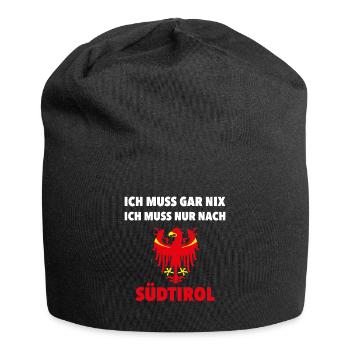 JE DOIS ALLER AU TYROL DU SUD. - Bonnet en jersey - noir - Devant