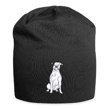 Bulldog américain | American Bulldog - Bonnet en jersey - noir - Devant