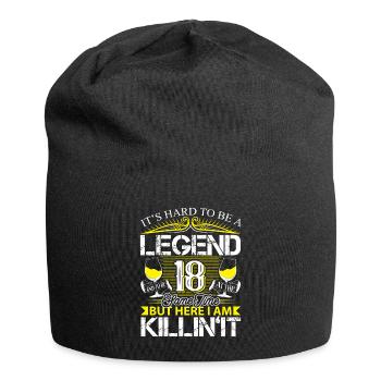 18th Birthday Legend - Jersey Beanie - black - Front