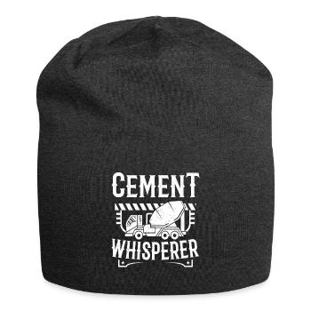 Zementflüsterer Beton Finisher - Jersey-Beanie - Anthrazit - Vorne