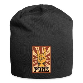 Punk Music Punk Rock Rocker Heavy Metal Sign - Jersey Beanie - black - Front