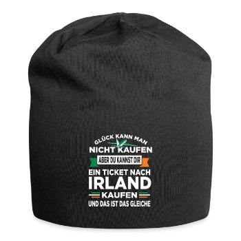 Irische Flagge Irisch Ireland Iren Irland - Jersey-Beanie - Schwarz - Vorne