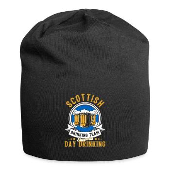 Bier Schotte Schottland Geschenk - Jersey-Beanie - Schwarz - Vorne