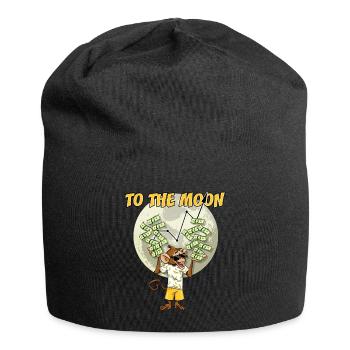Trading the stock To the Moon Apes Meme Bourse - Bonnet en jersey - noir - Devant
