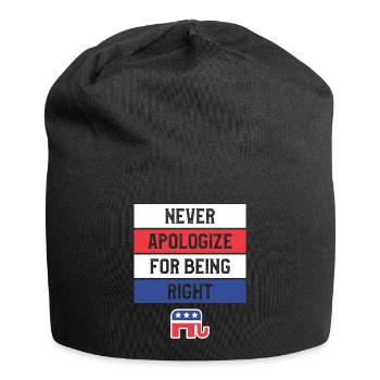 Funny Republican Gift For A Conservative - Jersey-Beanie - Schwarz - Vorne