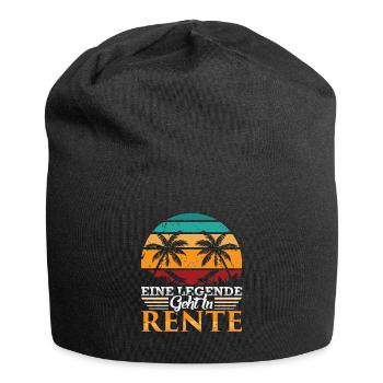 Rentner eine Legende geht in Rente - Jersey-Beanie - Schwarz - Vorne