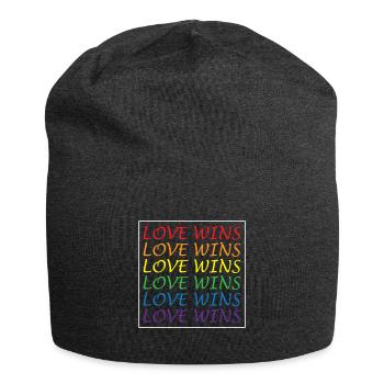 LGBTQ Love win - Bonnet en jersey - charbon - Devant
