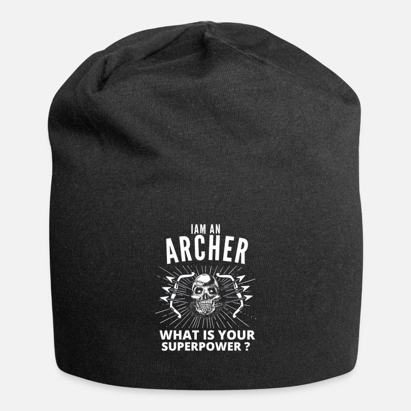 Archery Archery Bow Bow Vintage Retro - Jersey Beanie - black