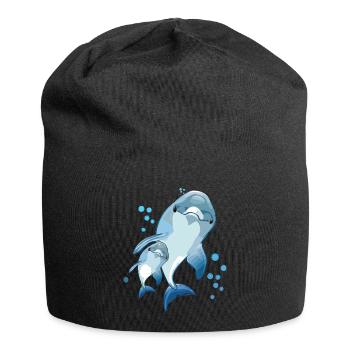 Delfine - Jersey-Beanie - Schwarz - Vorne