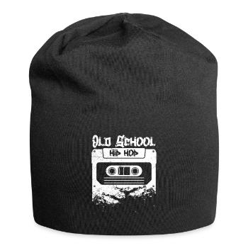 Old School Hip Hop 90er Rap Rapmusik Musik - Jersey-Beanie - Schwarz - Vorne