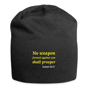 Jesus Jesus Jesus Christlich Christlich Christlich - Jersey-Beanie - Schwarz - Vorne