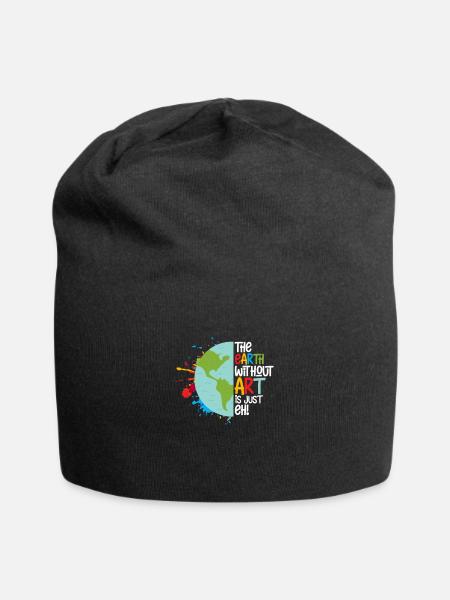 Art - Bonnet en jersey - noir