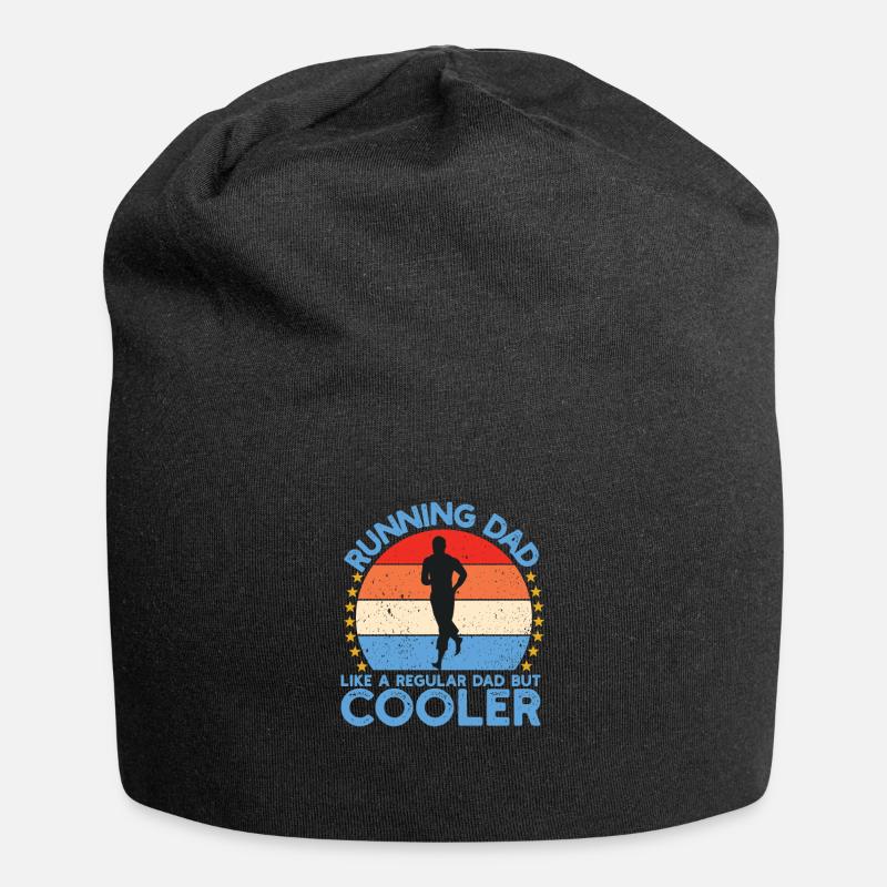 Running Dad Ausdauerlauf - Jersey-Beanie - Schwarz