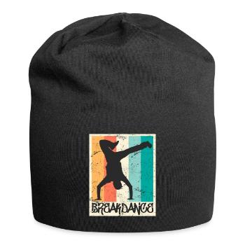 Breakdance Vintage B-Boy Breakdancer - Bonnet en jersey - noir - Devant