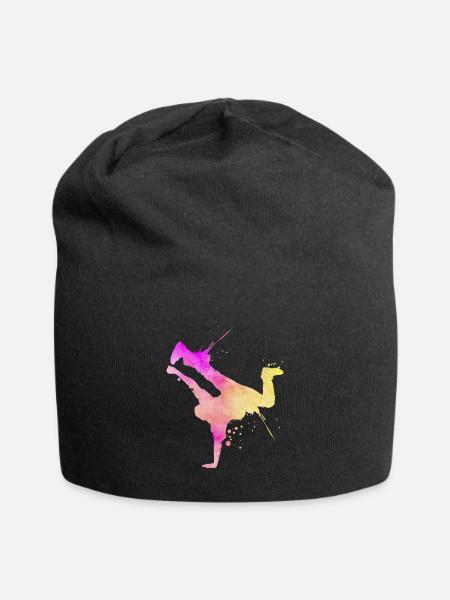 Breakdance Street Art Breakdancer Hip Hop - Jersey-Beanie - Schwarz