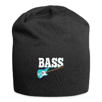 Basse Musicien Basse Guitare E-Rock Rock - Bonnet en jersey - noir - Devant