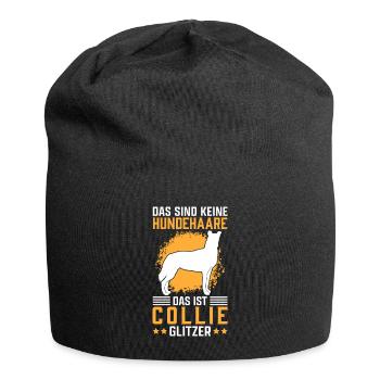 Kurzhaarcollie Glitzer Schottland Collie Geschenk - Jersey-Beanie - Schwarz - Vorne