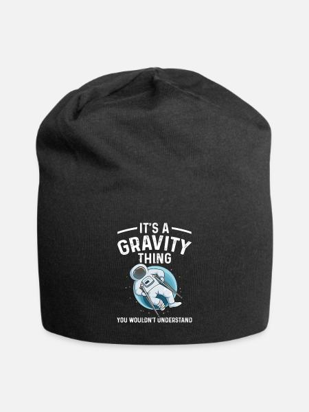 Gipsbein Design für einen Freund mit einem - Jersey-Beanie - Schwarz
