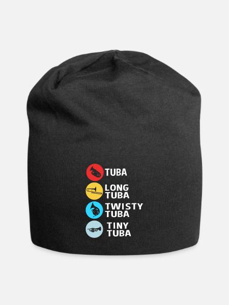 Tuba Blechblasinstrumente - Jersey-Beanie - Schwarz