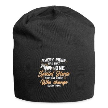 The One Horse That Changes - Wild Horse - Jersey Beanie - black - Front
