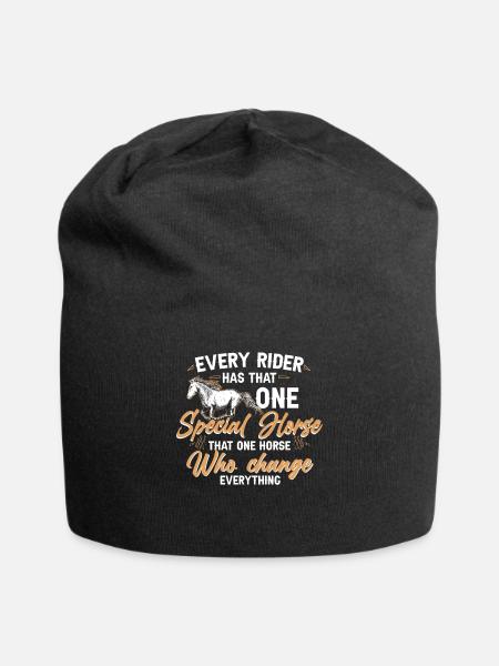 Das Eine Pferd, Das Sich Verändert - Wild Horse - Jersey-Beanie - Schwarz