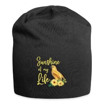 Sunshine Of My Life - Perroquet d’or drôle - Bonnet en jersey - noir - Devant