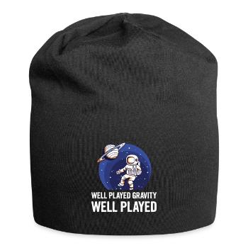 Gipsarm Design für einen Freund mit einem - Jersey-Beanie - Schwarz - Vorne