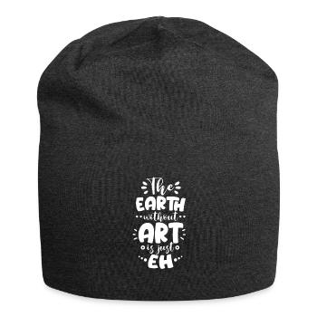Kunst - Jersey-Beanie - Anthrazit - Vorne