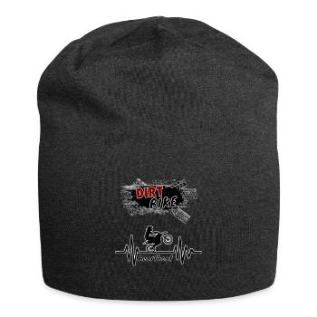 Dirt bike heartbeat - Bonnet en jersey - charbon - Devant
