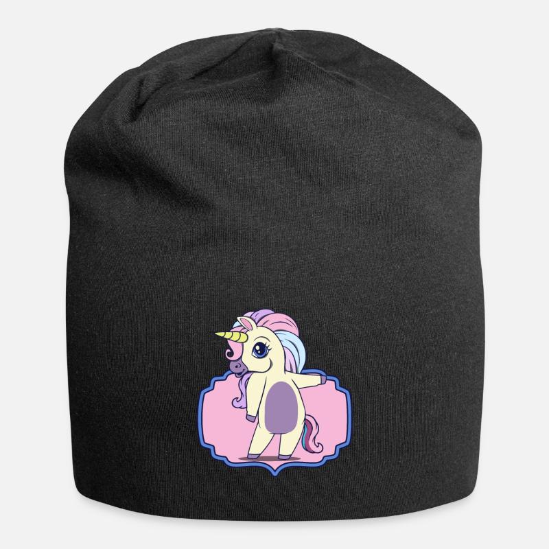 Einhorn Einhorn - Jersey-Beanie - Schwarz