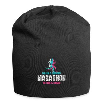 The Pain Is Temporary Marathon Runners - Jersey Beanie - black - Front