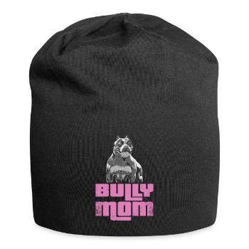 American Bully Mom Dog Dog Owner Gift - Jersey Beanie - black - Front