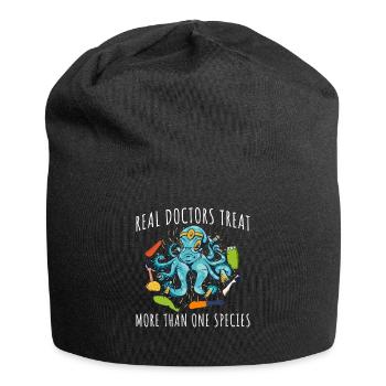 Doctors Treat Species Tierarzt Geschenk - Jersey-Beanie - Schwarz - Vorne