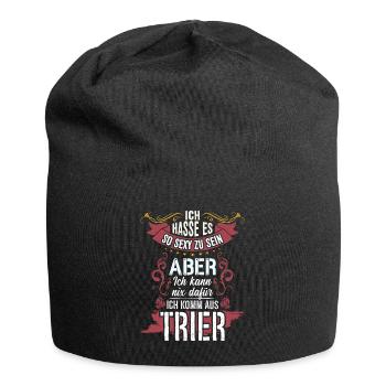 Ich hasse es so sexy zu sein #Trier - Jersey-Beanie - Schwarz - Vorne