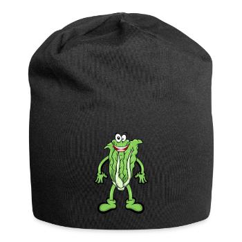 Chinakohl Salat - Jersey-Beanie - Schwarz - Vorne