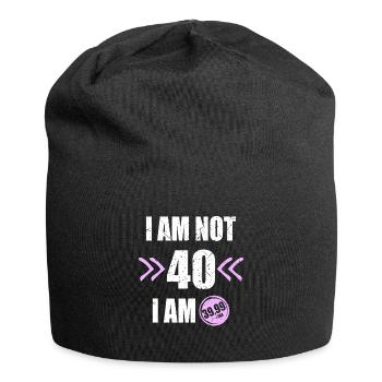 I'm i am Not 40 I'm 39 + Tax 40th birthday - Jersey Beanie - black - Front