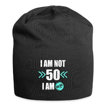 I'm i am Not 50 I'm 49 + Tax 50th birthday - Jersey Beanie - black - Front
