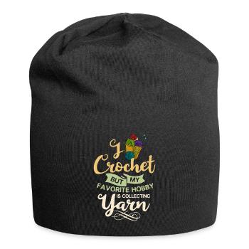 Crochet Knitting Knitting Needles Crochet Needle - Jersey Beanie - black - Front
