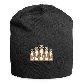 Suricates Drôle Cadeau Mesdames Messieurs Enfants - Bonnet en jersey - noir - Devant