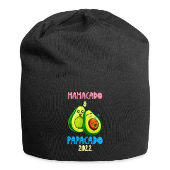 Werdende Eltern Mamacado und Papacado Baby 2022 - Jersey-Beanie - Schwarz - Vorne