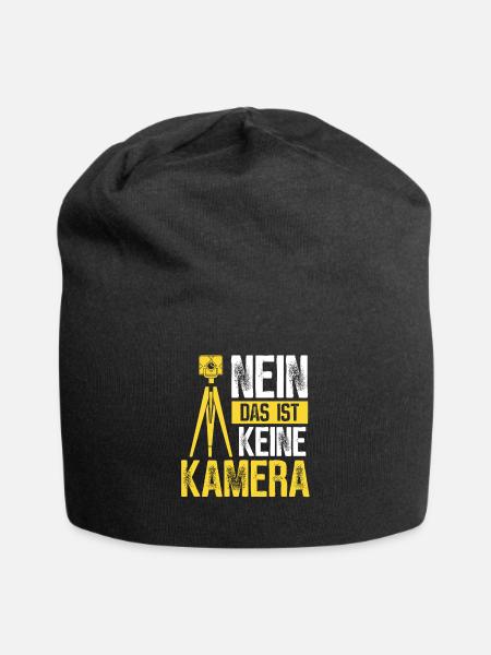 Vermessungstechniker Das ist keine Kamera - Jersey-Beanie - Schwarz